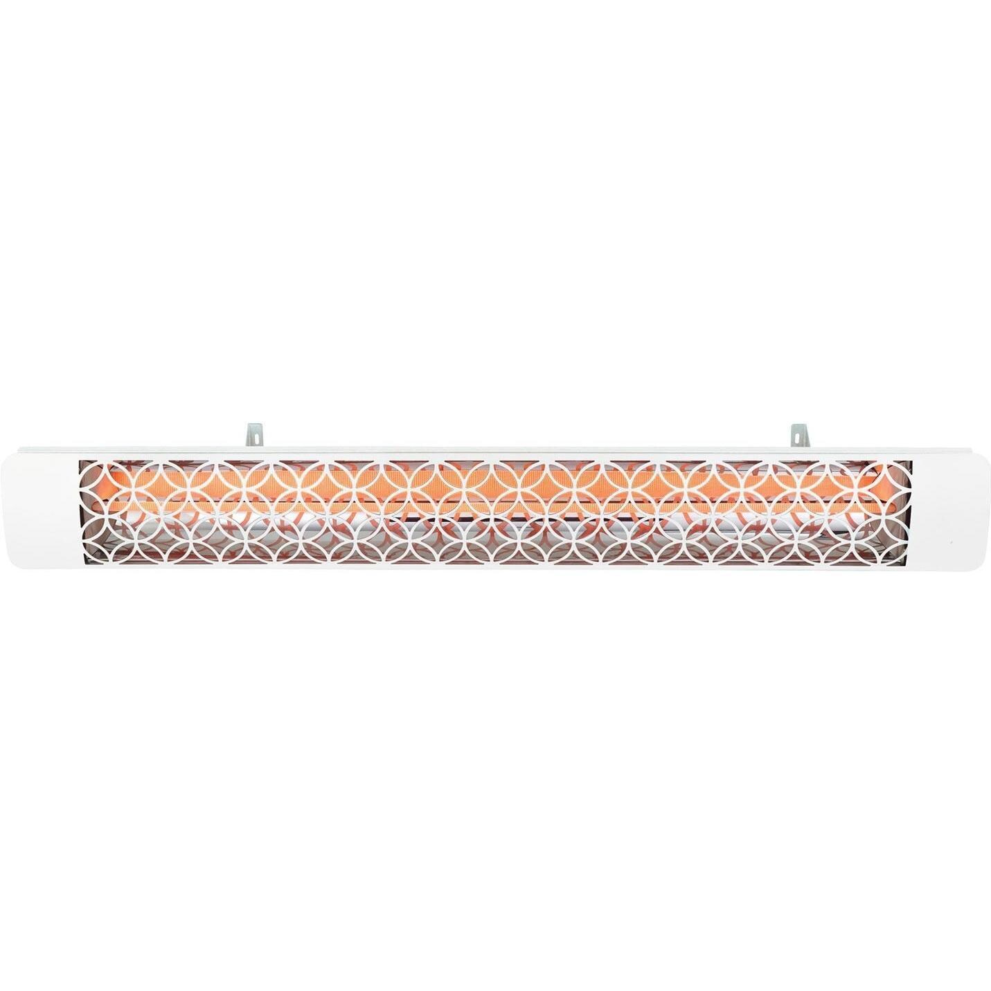 Eurofase EF30208W2 Clover Series 61 Inch 3000 Watt Single Element Marine Grade 208V Electric Patio Heater in White - On - White Background thumbnail