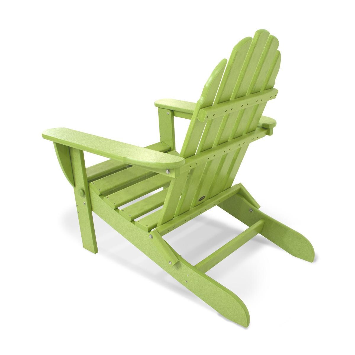 POLYWOOD AD5030LI Classic Folding Adirondack Chair - Back View thumbnail