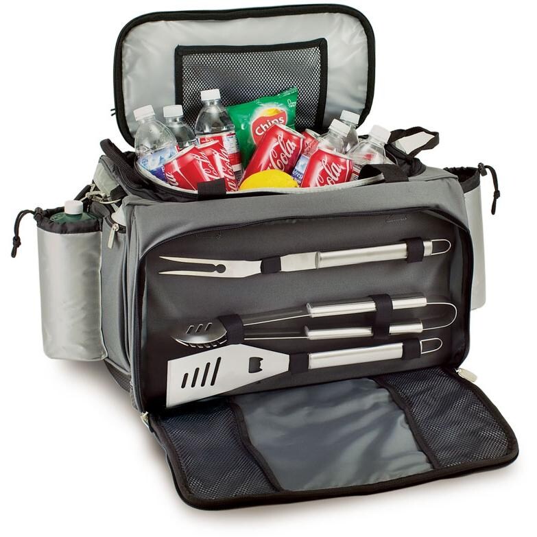 Picnic Time Vulcan All-In-One Propane Grill/Cooler With BBQ Tool Set