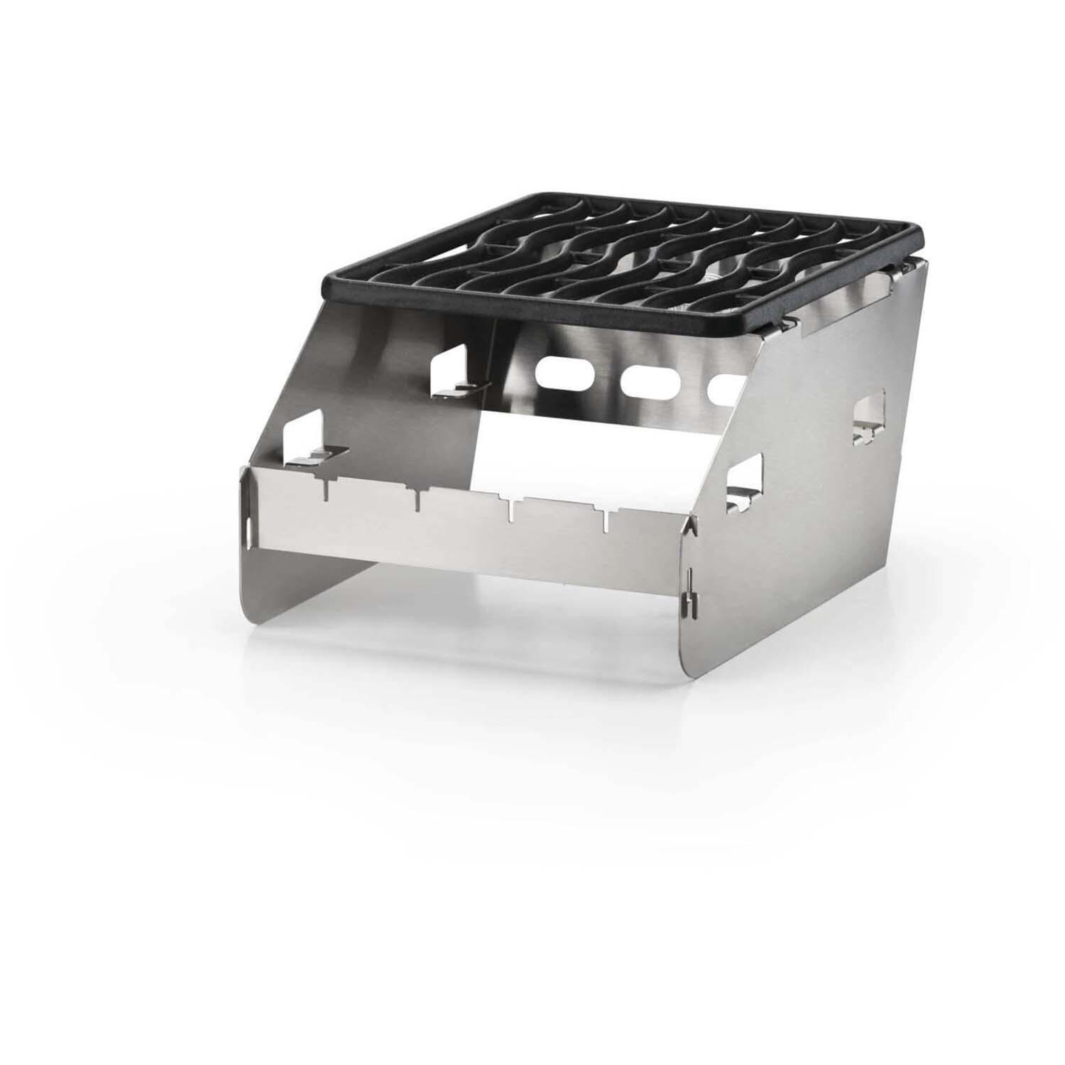 Napoleon  71302 SIZZLE ZONE Burner Windshield and Skewer Rack - Small - Grate Top Position - White Background thumbnail
