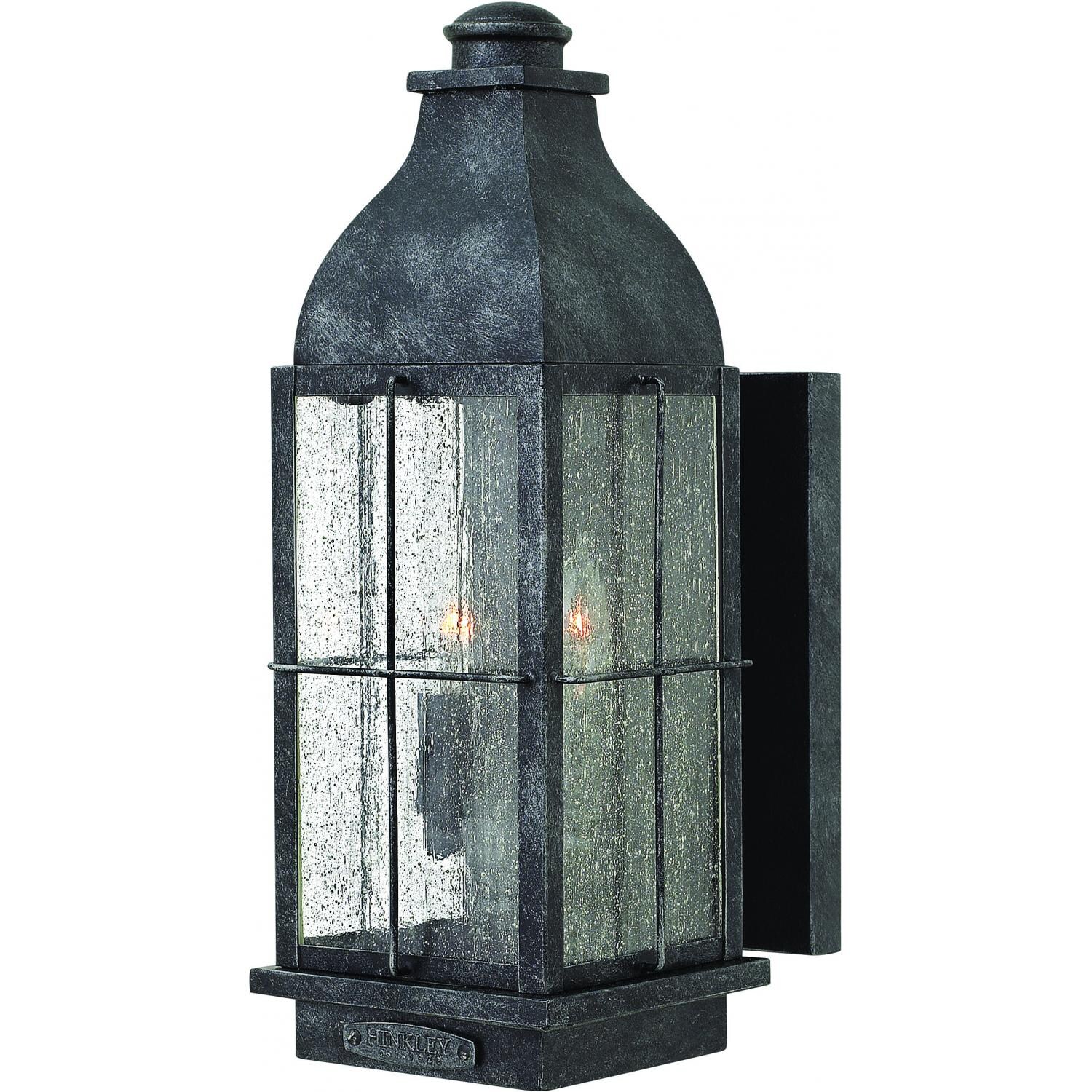 Hinkley Lighting Bingham Two Light 16-Inch Outdoor Wall Light - Greystone - 2044GS