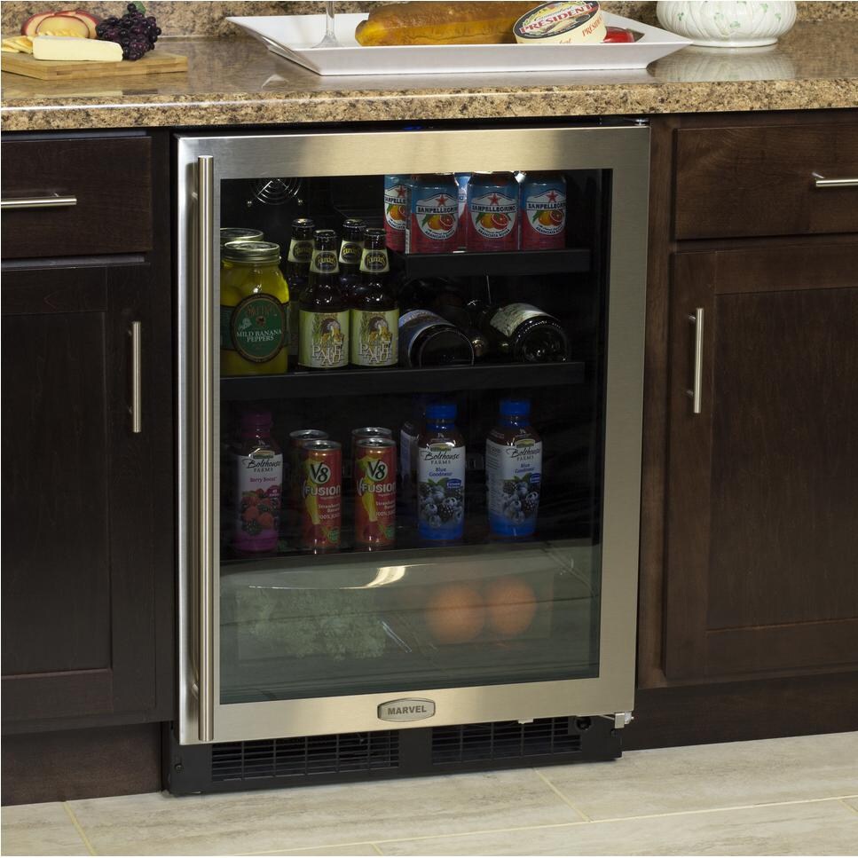 Marvel 24-Inch Beverage Center With Convertible Shelf - Built-In View thumbnail