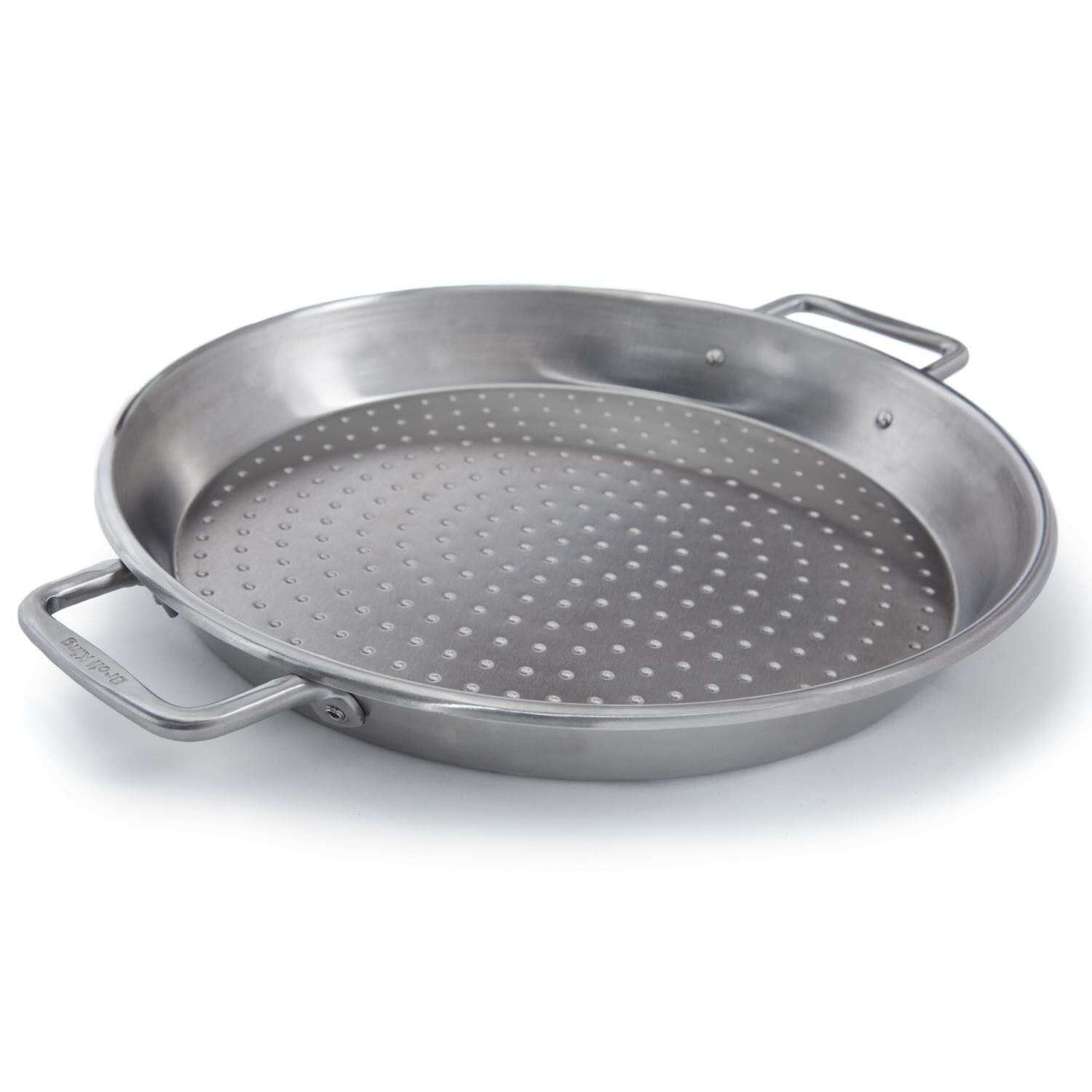 Broil King 14-Inch Round Stainless Steel Paella Pan - Full View thumbnail