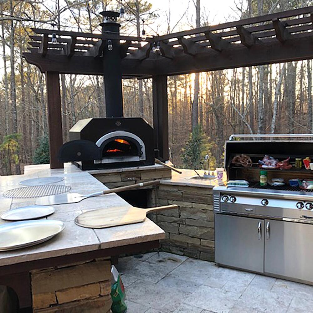 Chicago Brick Oven CBO-O-CT-750-HYB-LP-CV-C-3K Hybrid Countertop Commercial Pizza Oven - Propane - Copper Vein - Backyard thumbnail