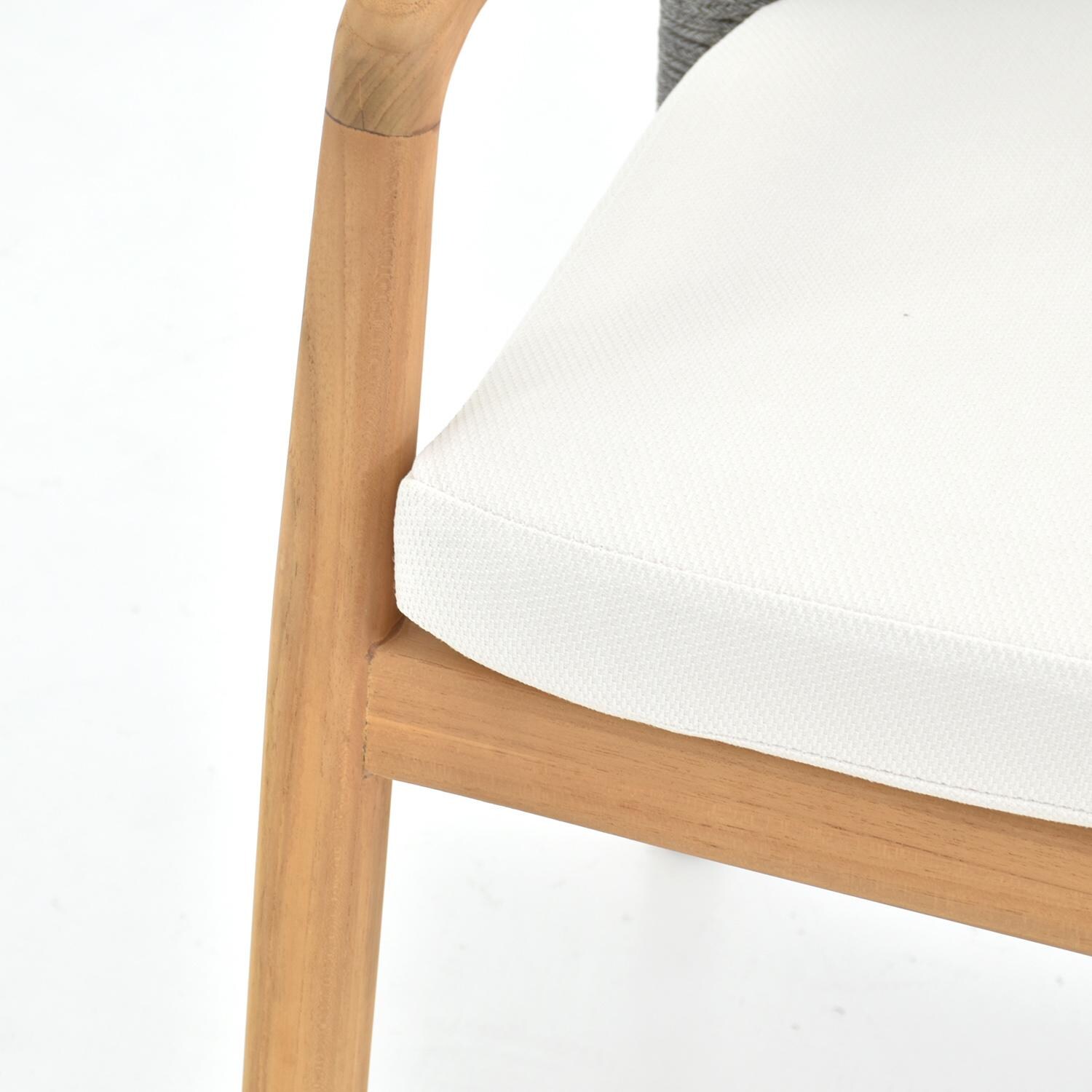 Lakeview Outdoor Designs LV-377-7 Ridgeview 5 Pc Teak Dining Set in Beige - Chair Cushion - Detail thumbnail