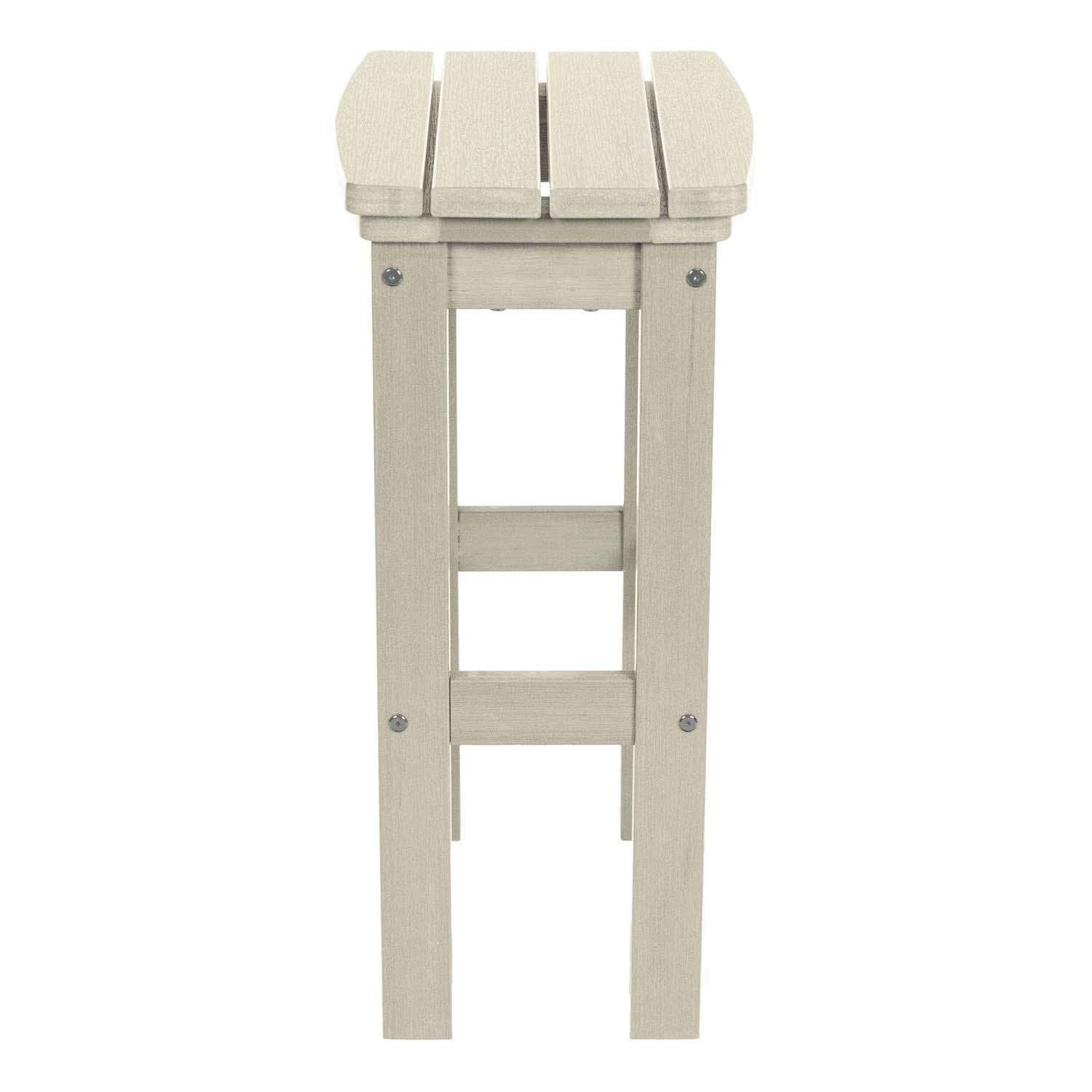 Hart Lane Polyresin Bar Stool in Whitewash By Lakeview Outdoor Designs - Side - White Background thumbnail