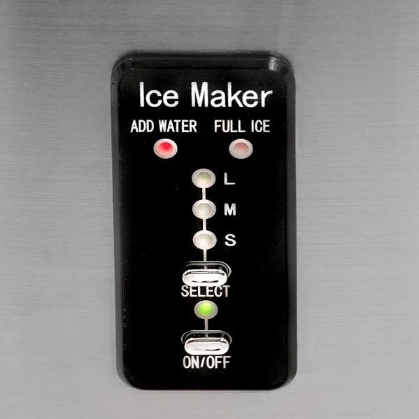 NewAir 28 Lb. Portable Ice Maker - Stainless Steel - AI-100SS - Control Panel thumbnail