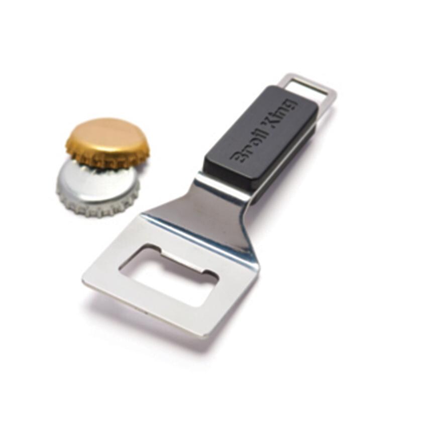 Broil King Stainless Steel Bottle Opener - 64009 - With Caps - White Background thumbnail