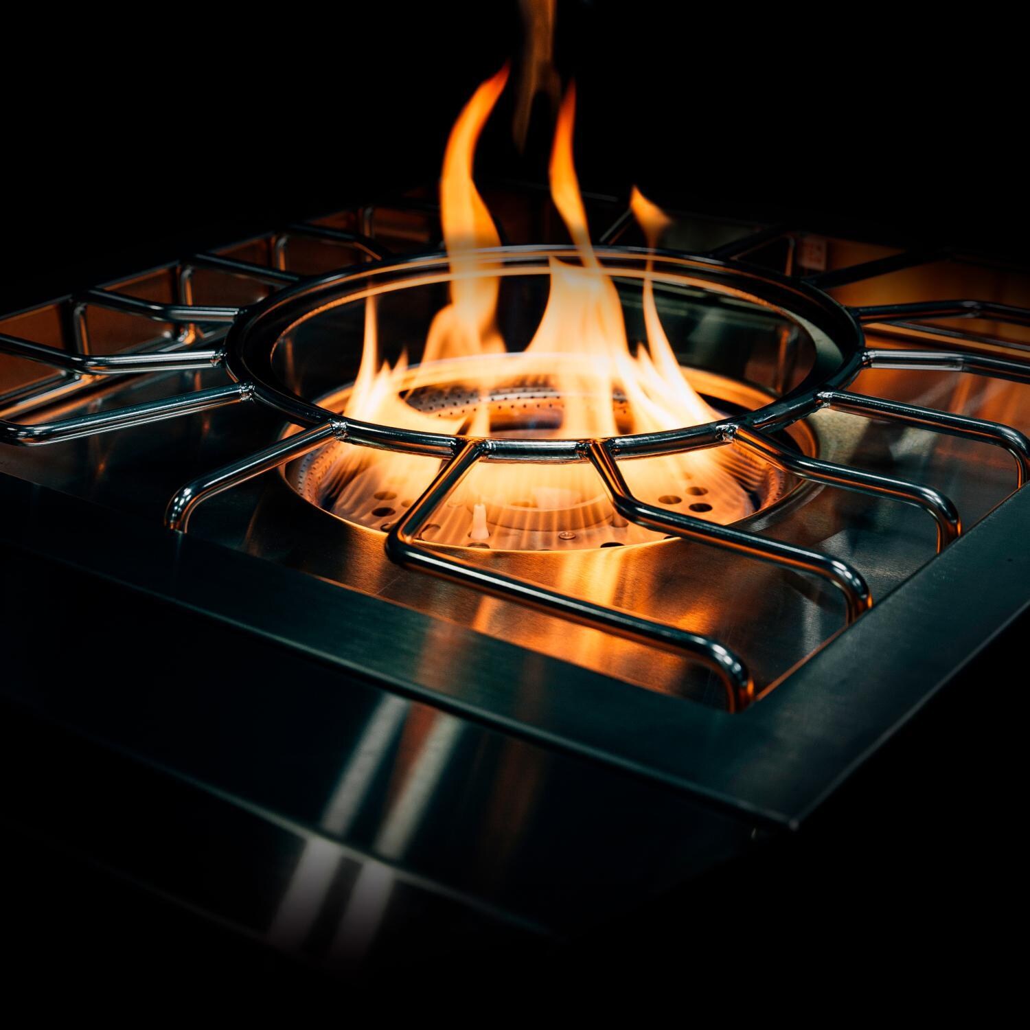 Alturi ALTPB2-LP Propane Power Burner - Inner & Outer Burners On - Detail thumbnail