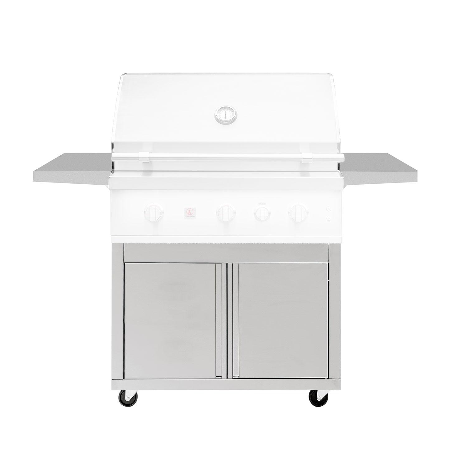 Summerset Quest Deluxe 36-in Freestanding Grill Cart - CART-QST36-DC