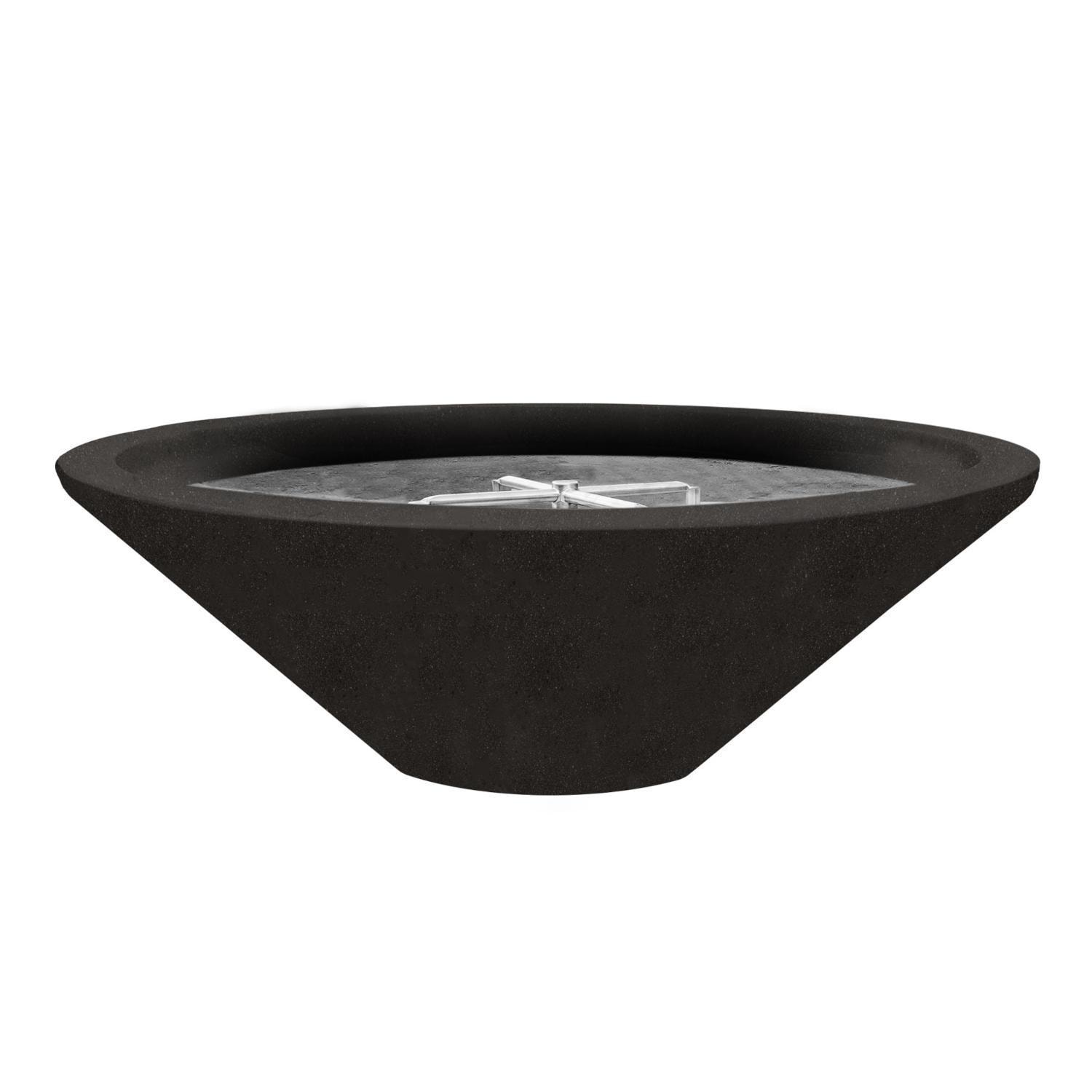 Prism Hardscapes SCPH-437-2NG Embarcadero Pedestal 31-in Natural Gas Round Fire Bowl - Ebony - White Background thumbnail