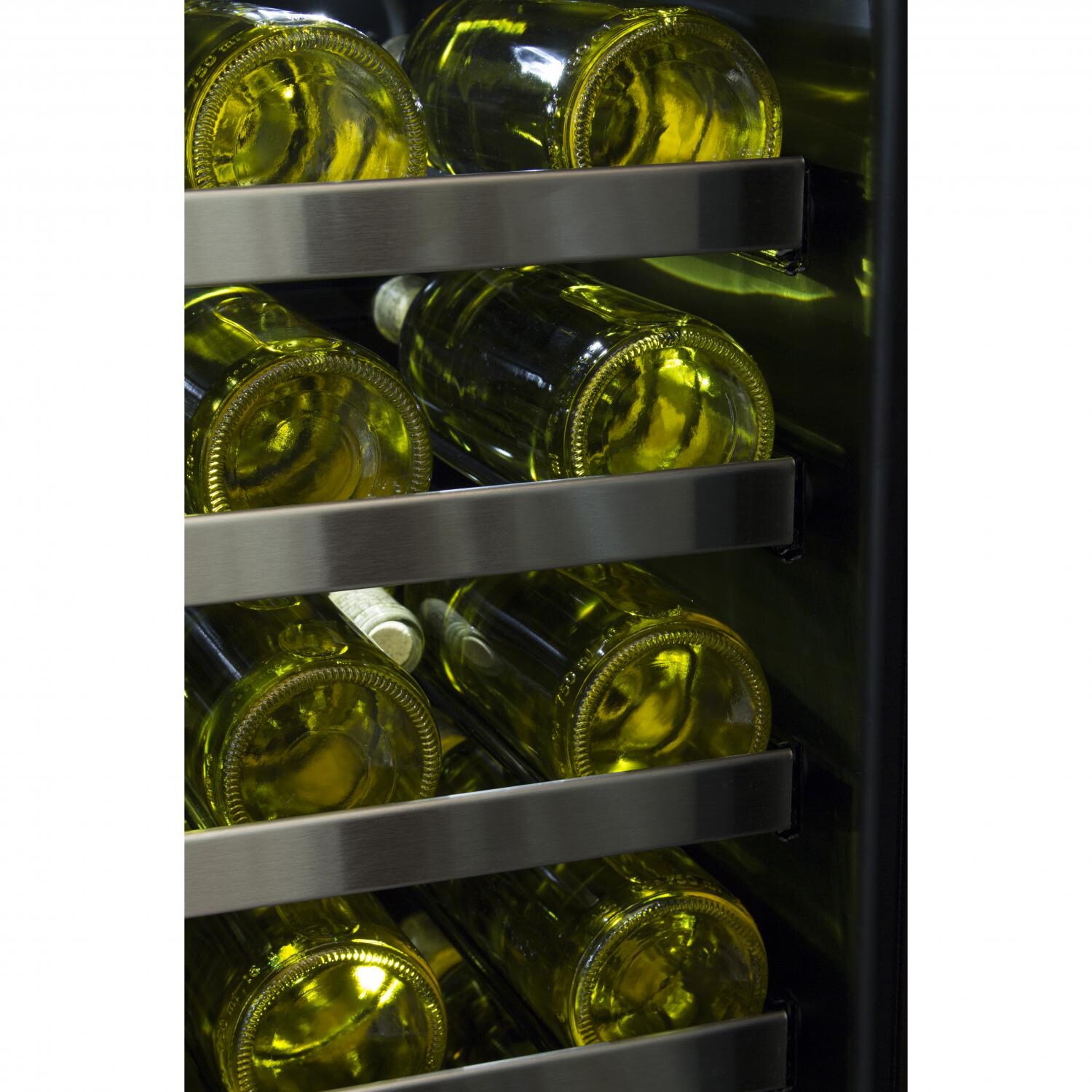 Marvel Professional 48 Bottle Right Hinge Single Zone Wine Cellar - Stainless Steel - White LED Light thumbnail