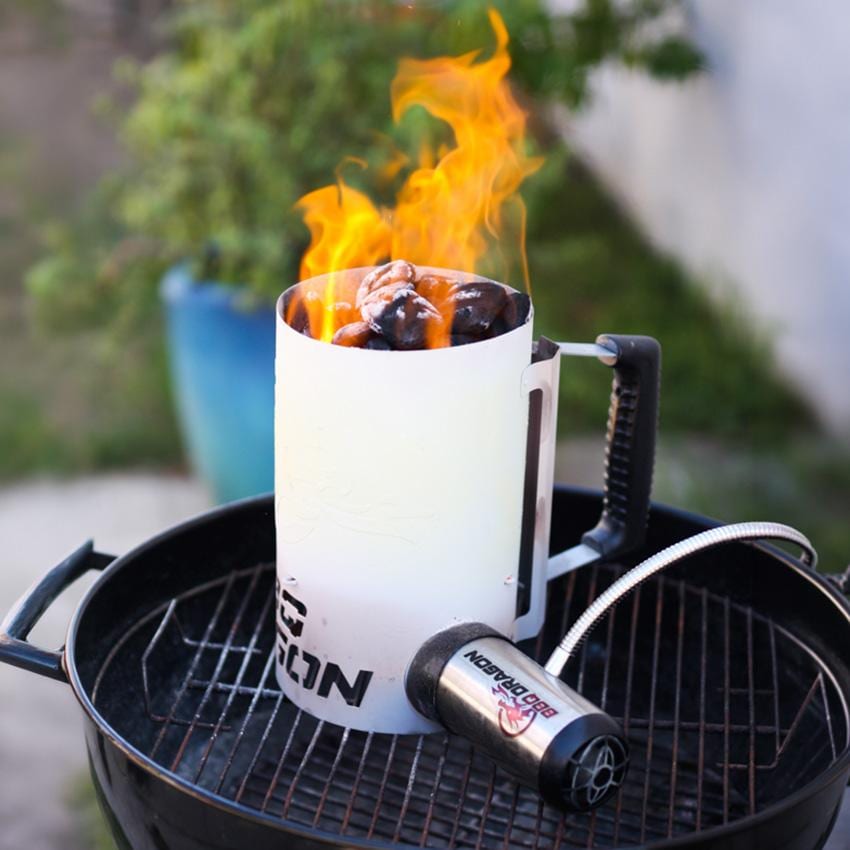 BBQ Dragon Fire Supercharger - In Use w/ Chimney of insanity (Sold Seperately) - Lifestyle thumbnail