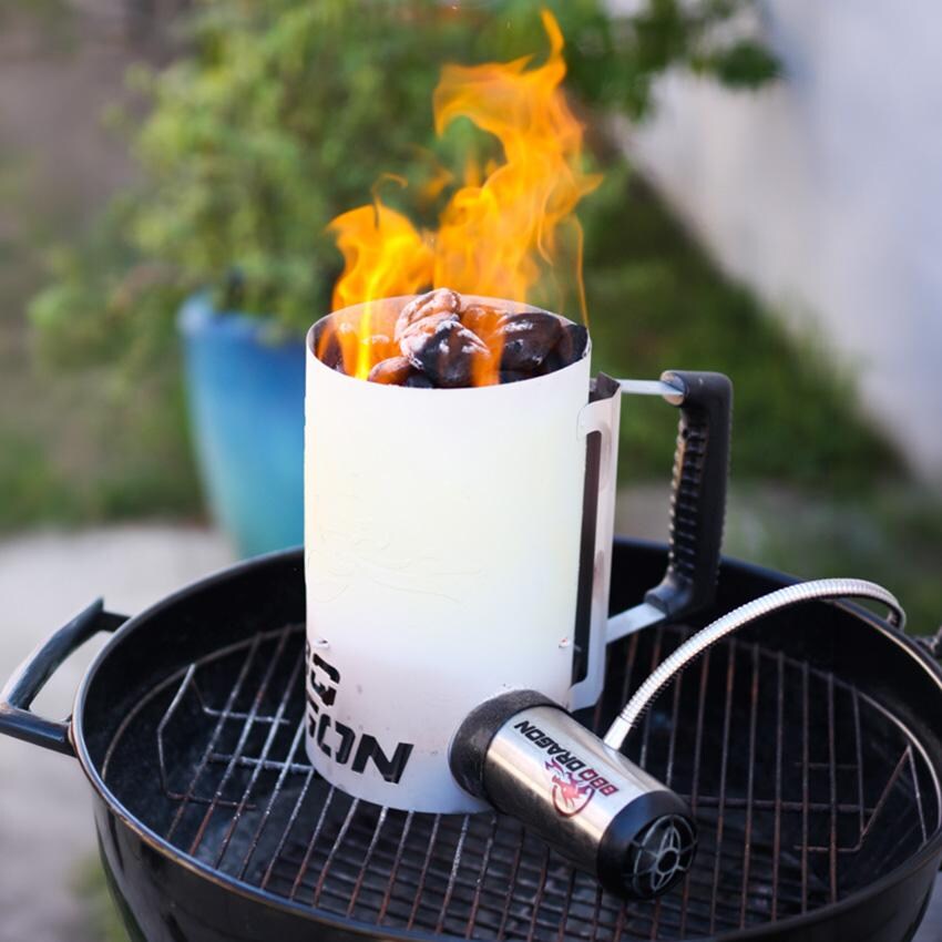 BBQ Dragon Fire Supercharger - In Use w/ Chimney of insanity (Sold Seperately) - Lifestyle thumbnail