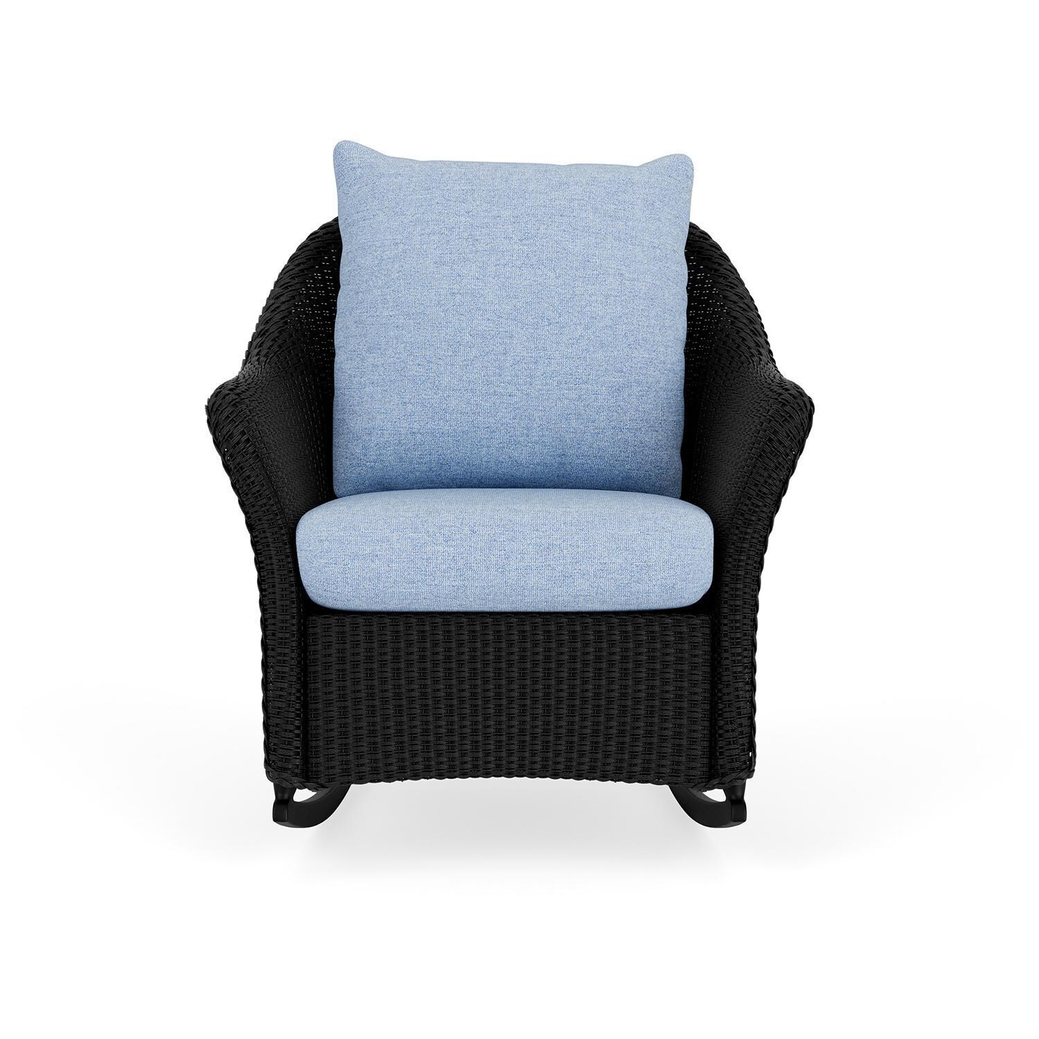 Lloyd Flanders Weekend Retreat Lounge Rocker in Ebony Finish W/ Demo Skyway Fabric thumbnail