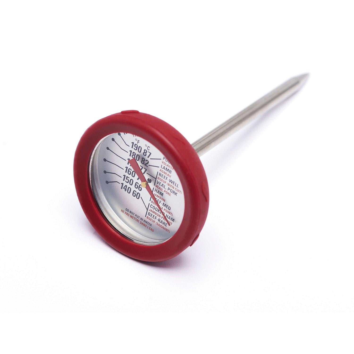 GrillPro Stainless Steel Meat Thermometer w/ Silicone Bezel - 11391 - Thermometer - White Background thumbnail