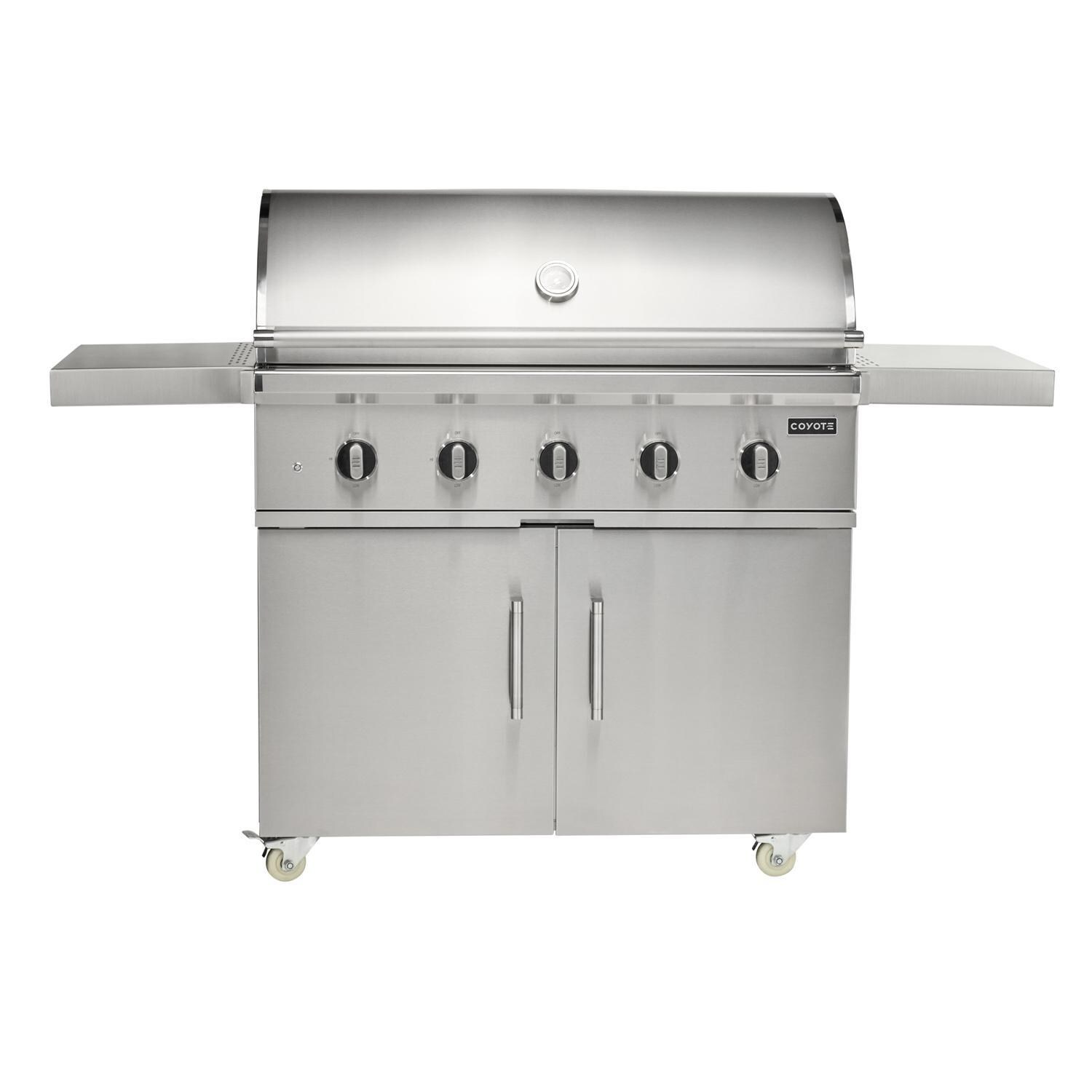 Coyote Outdoor Living 42 Inch CL-Series Freestanding Propane Grill - Hood Closed - White Background thumbnail