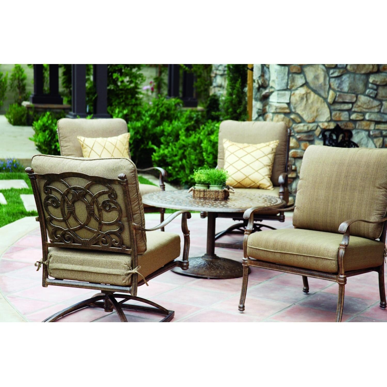 Darlee Florence 4-Person Deep Seating Patio Conversation Set thumbnail