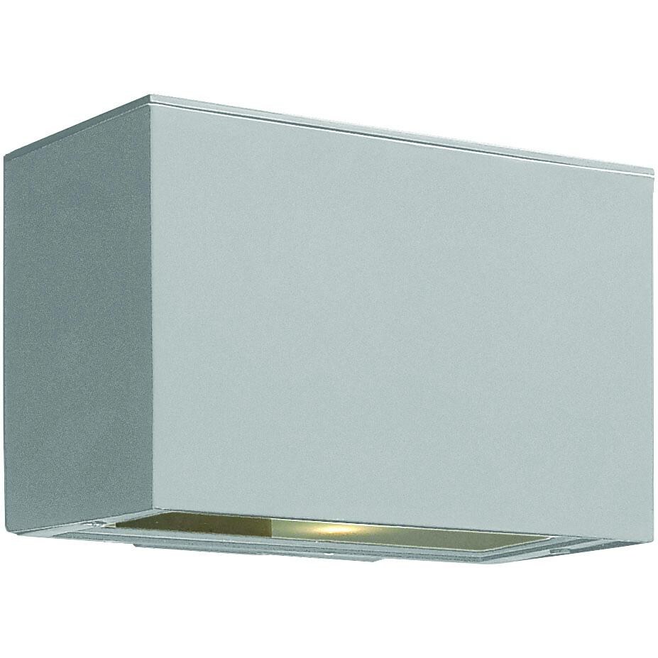 Hinkley Lighting Atlantis One Light 6-Inch Dark Sky Outdoor Wall Light - Titanium - 1646TT image