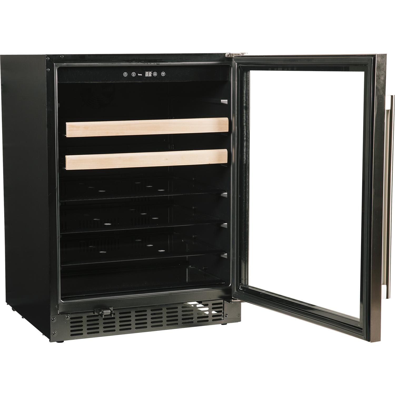 Azure 24-Inch 5.1 Cu. Ft. Beverage Center - Stainless Steel - Door Open thumbnail