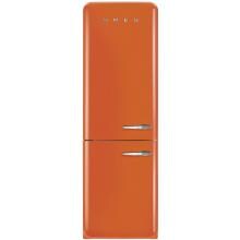 Smeg 50s Retro Style 11.7 Cu. Ft. Bottom Freezer Refrigerator - Orange - Left Hinge - FAB32UORLN