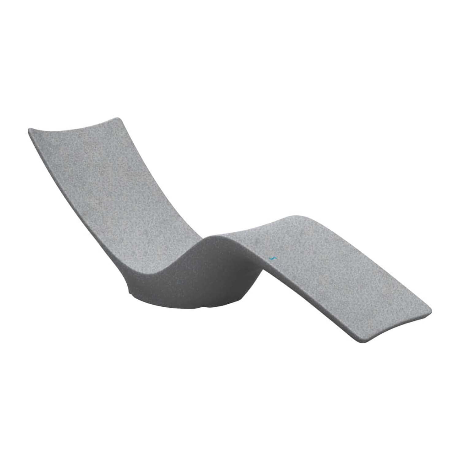 Autograph Polyresin Chaise Lounge in Granite Gray by Ledge Lounger