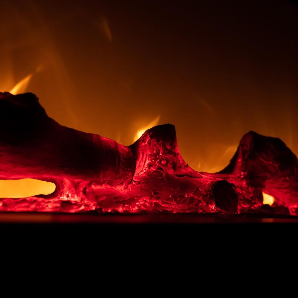 Firenado 50-Inch Built-In Electric Fireplace - FN-50-BIF - Close Log Display thumbnail