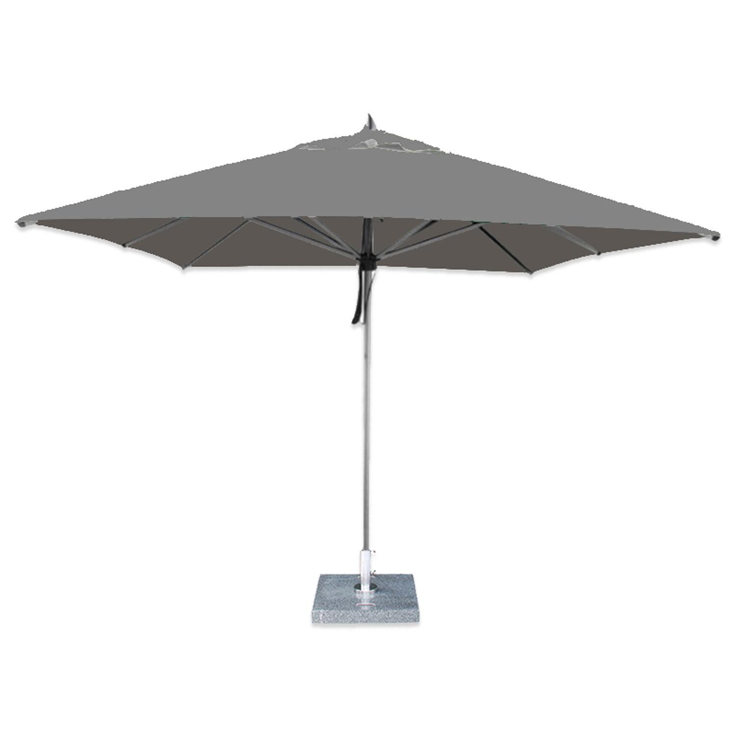 Bambrella Hurricane 8.5 Ft. Square Market Umbrella - Grey thumbnail