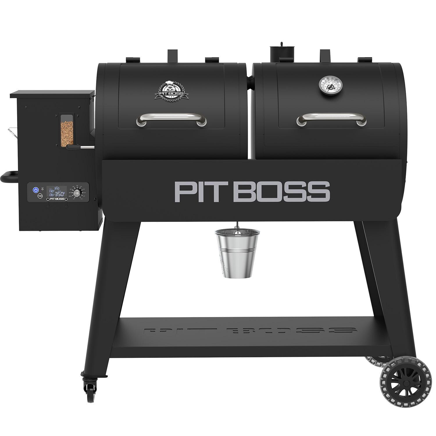 Pit Boss 11013 Charcoal/Pellet Combo Grill - Front - White Background thumbnail