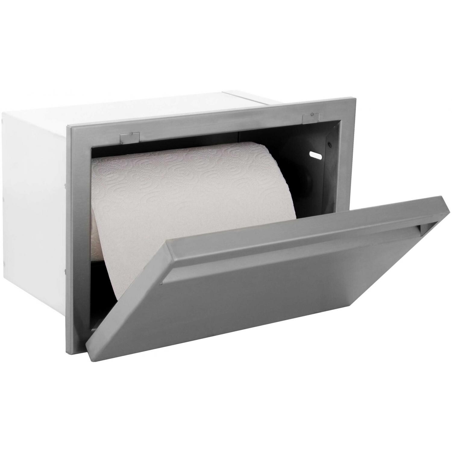 Aspen Series Built-In Paper Towel Dispenser Shown Horizontally Open thumbnail