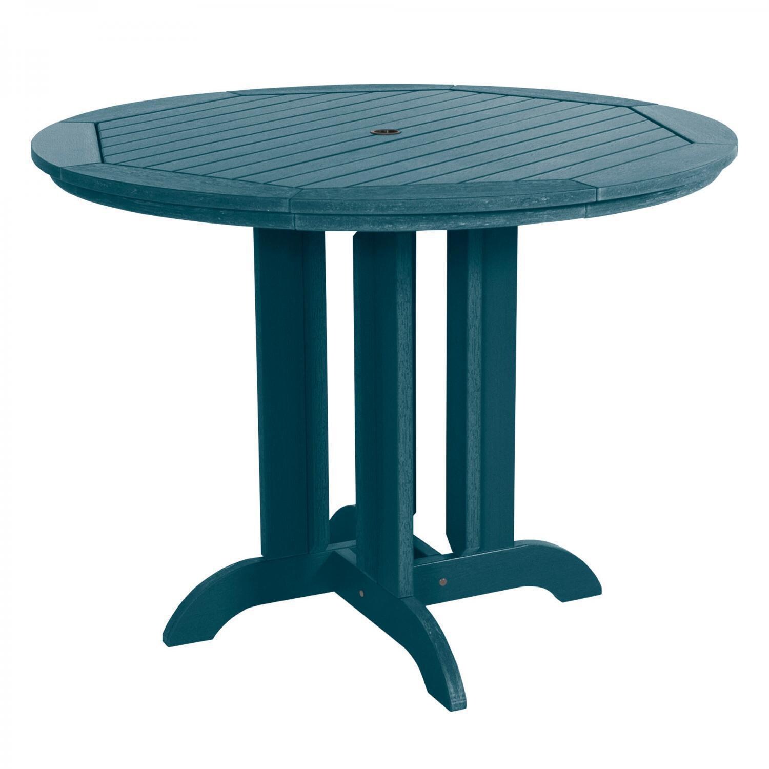 Lakeview Elm Pointe 5 Piece Round Counter Height Dining Set - Nantucket Blue - Table - White Background thumbnail