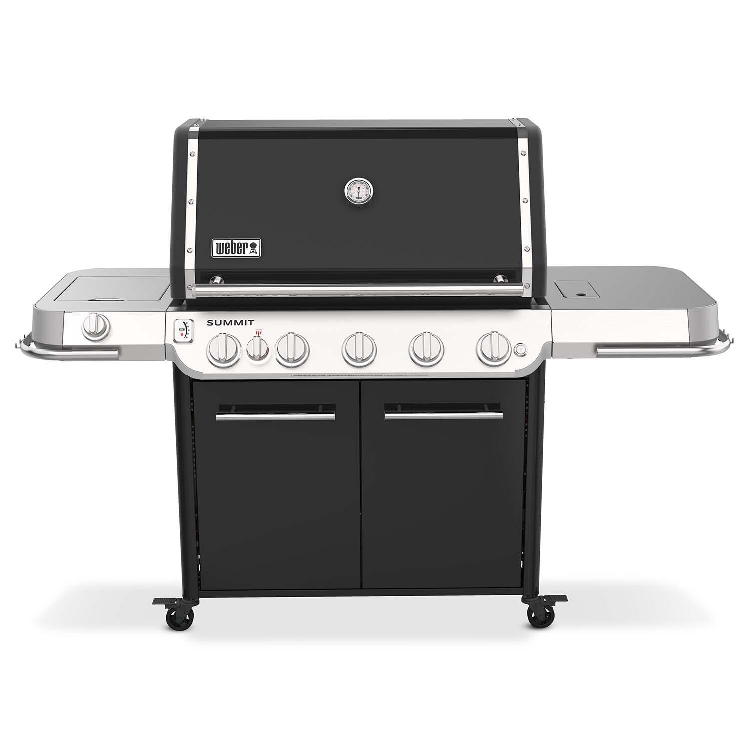Weber Grills 1500040 Weber Summit FS38 E Natural Gas Grill - Black - Front - White Background thumbnail