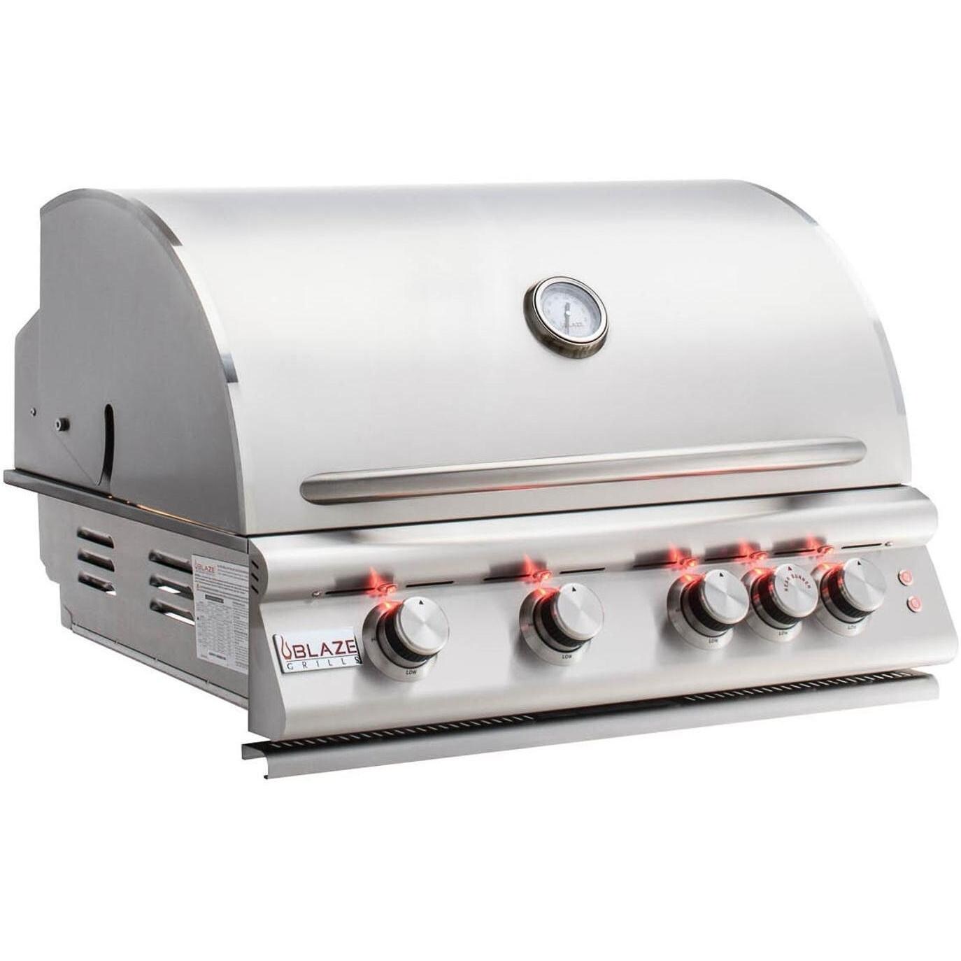 Blaze BLZ-4LTE2-LP Premium LTE 32-Inch 4-Burner Built-In Propane Grill With Rear Infrared Burner & Grill Lights thumbnail