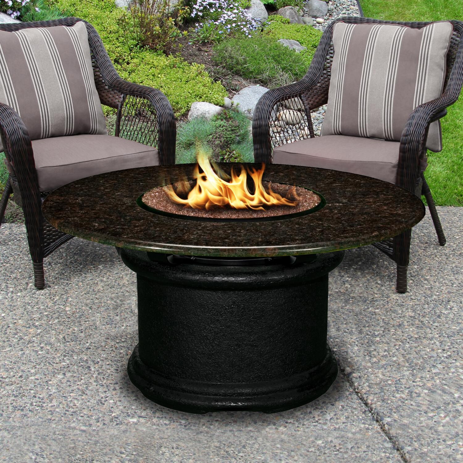 Del Mar 48 Inch Propane Fire Pit Table By California Outdoor