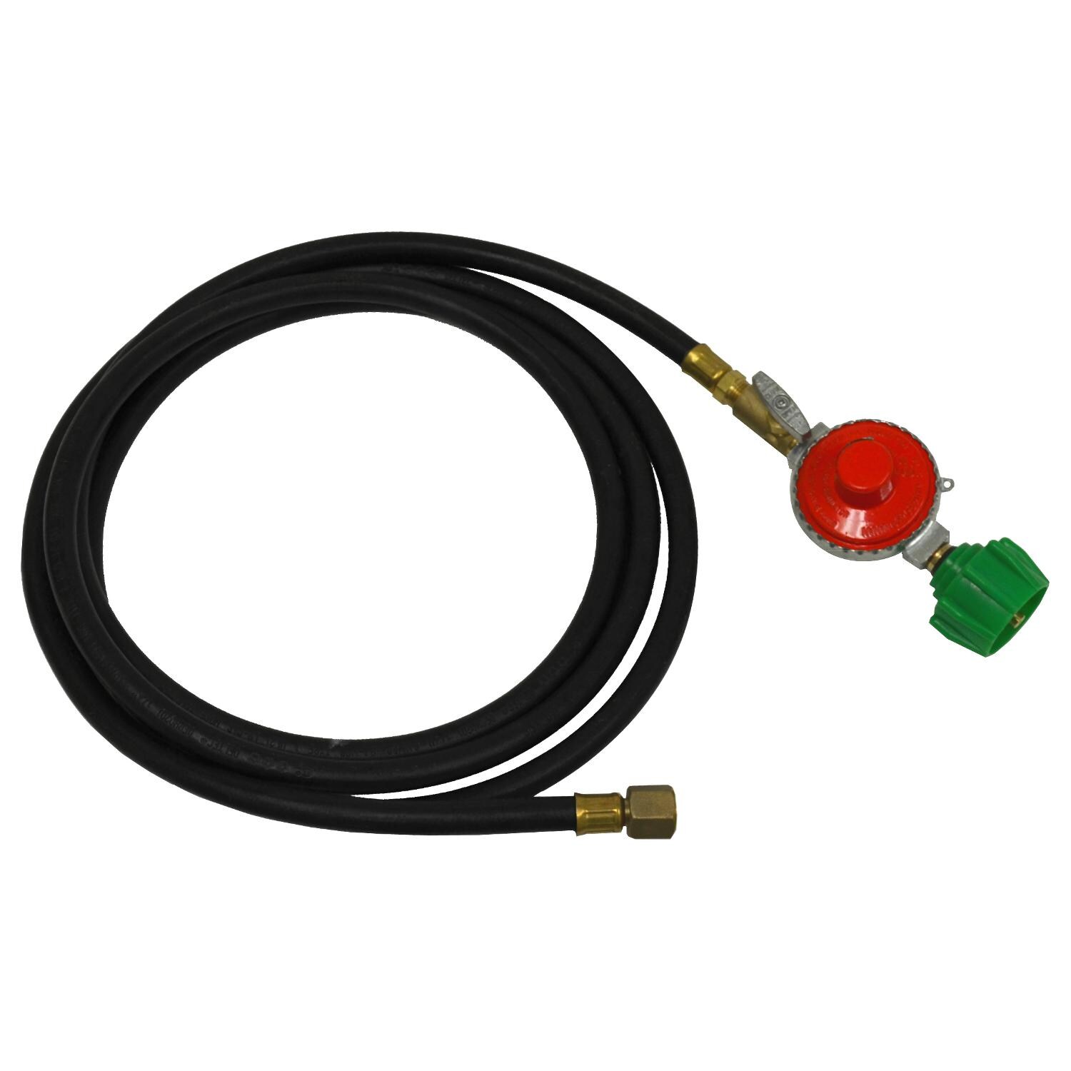 The Outdoor Plus Liquid Propane High Pressure Hose and Regulator - 8 Feet