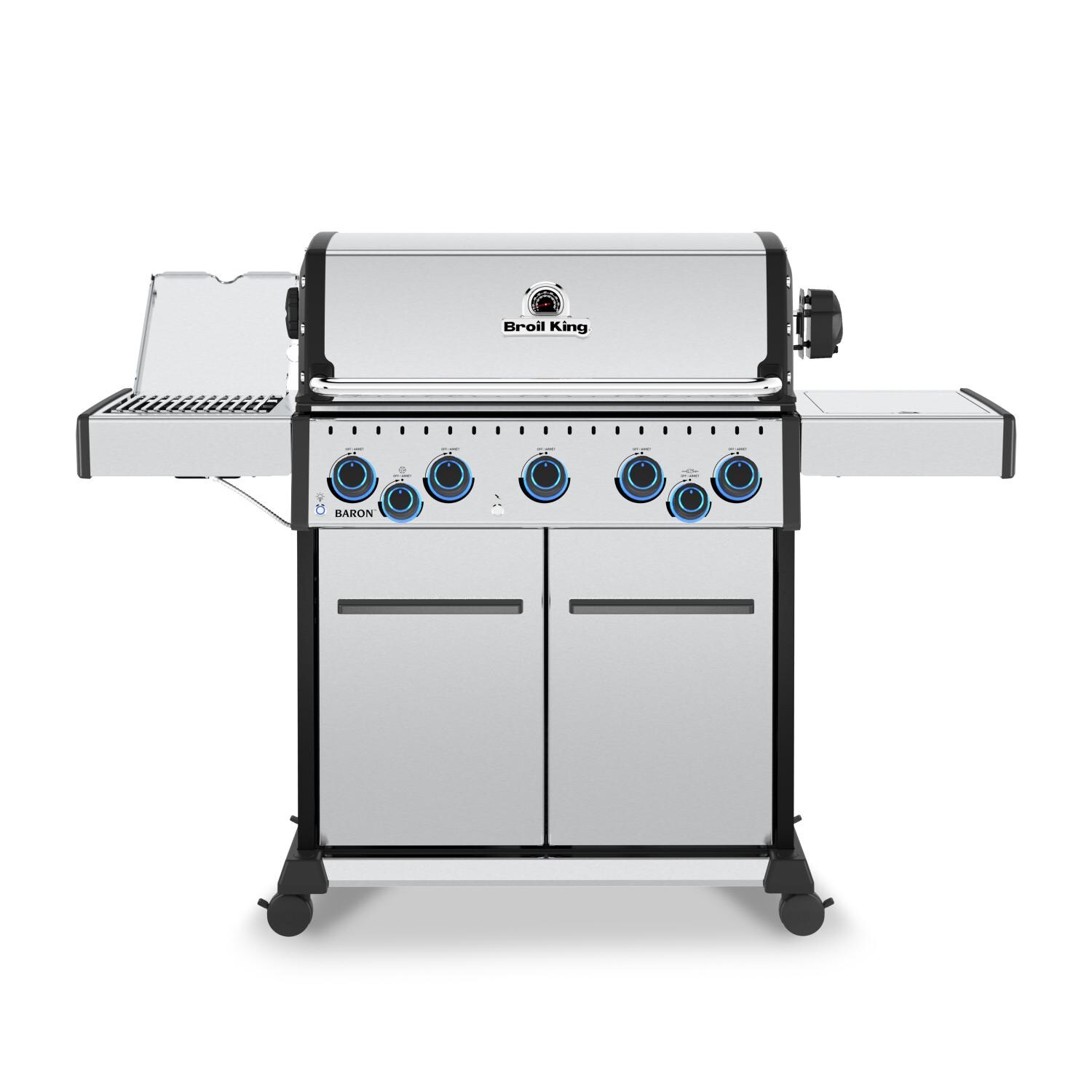 Broil King 678347 Baron S 590 PRO IR 5 Burner Natural Gas Grill - Front View - White Background thumbnail