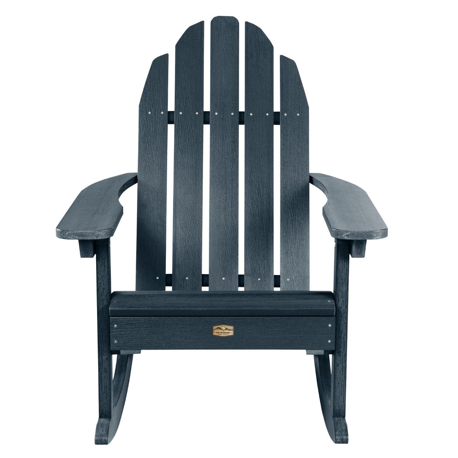 Lakeview The Charmville Adirondack Rocking Chair - Federal Blue - Front thumbnail
