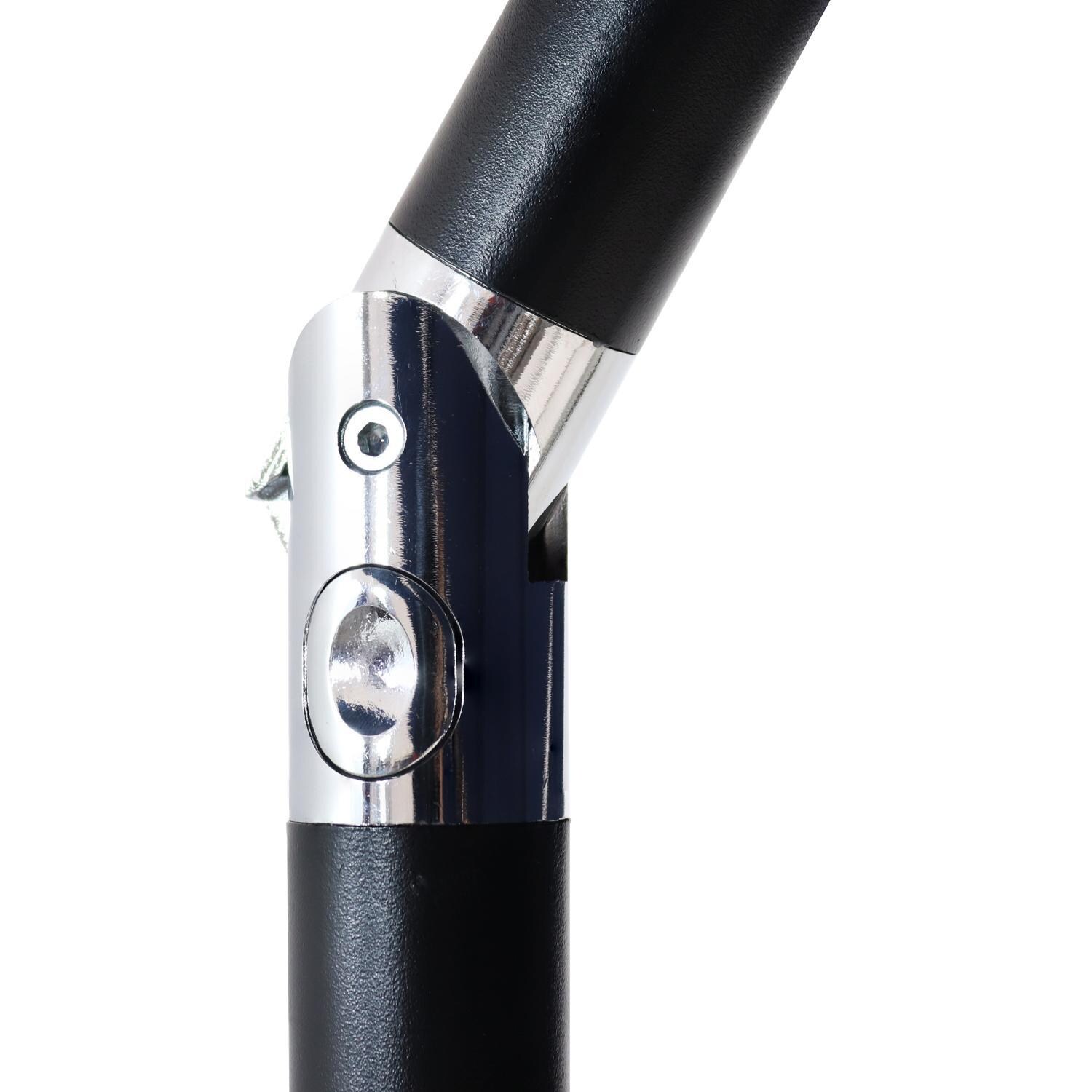 Ultimate Patio 9 Ft. Solar Lighted Octagonal Patio Umbrella W/Crank - Beige - Push-button Tilt thumbnail