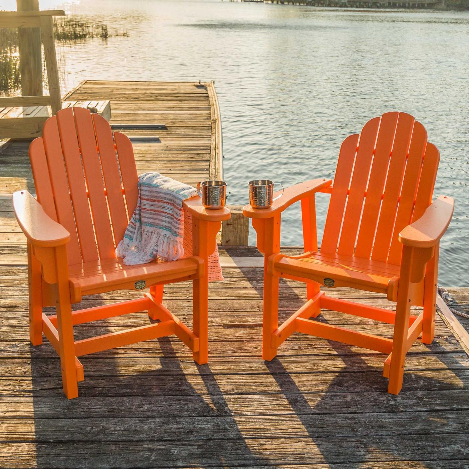 Pawleys Island Essentials 2 Piece Poly Lumber Patio Adirondack