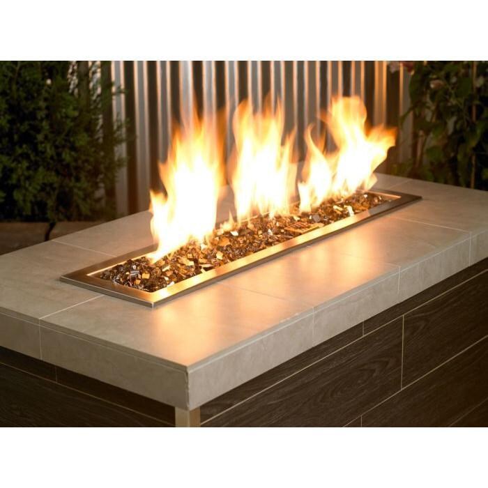 BBQGuys Signature AFF-BRZRF12-10-J 1/2-in Bronze Reflective Fire Glass - Lifestyle thumbnail