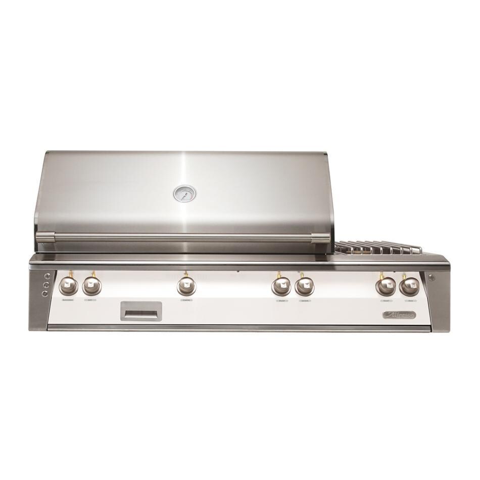 Alfresco Grills ALXE-56SZ-NG-S9003 Alfresco ALXE 56-Inch Built-In Natural Gas Deluxe Grill With Sear Zone, Rotisserie, And Side Burner in Signal White Gloss thumbnail