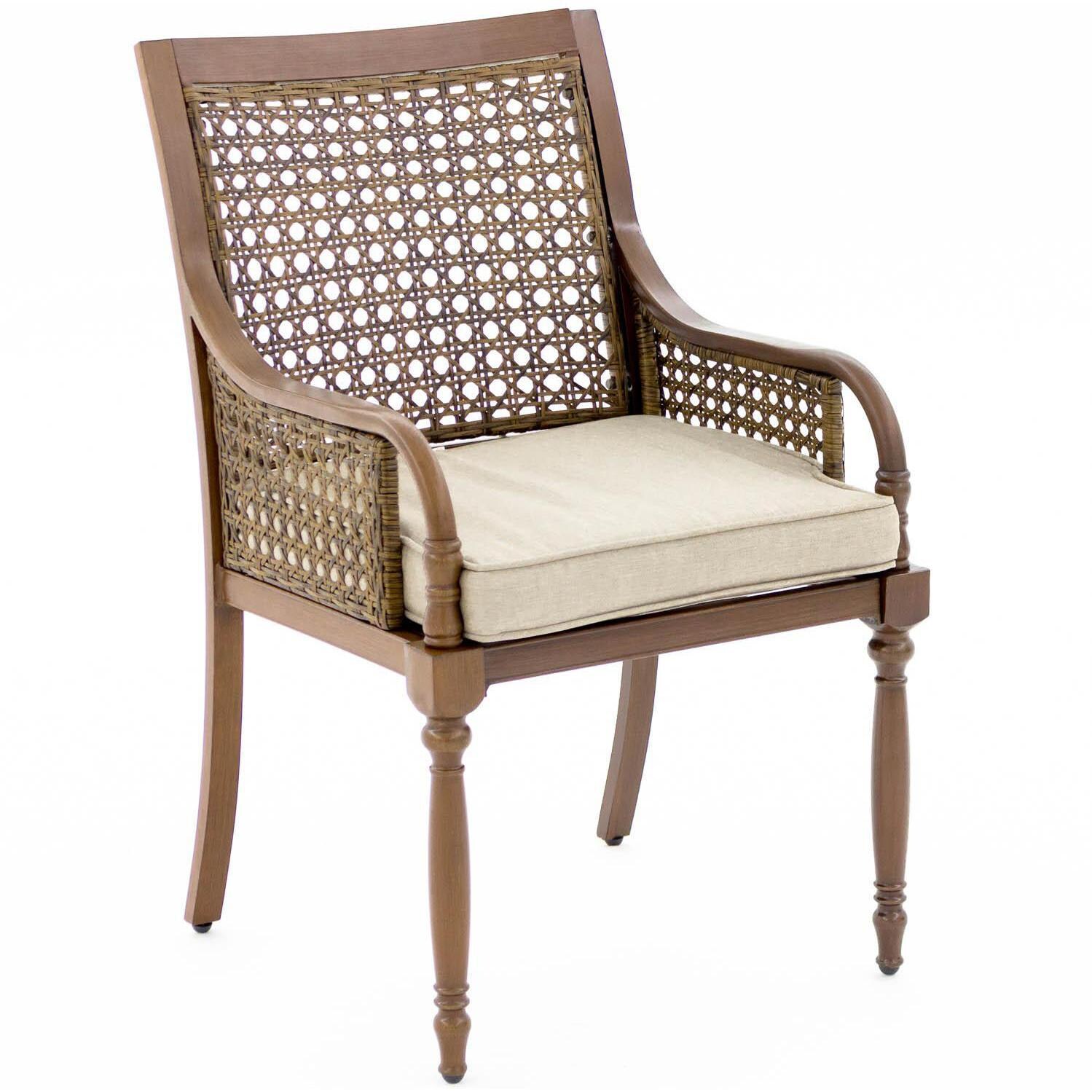 Arabella Aluminum Dining Chair W/ Sunbrella Cast Ash Cushion thumbnail