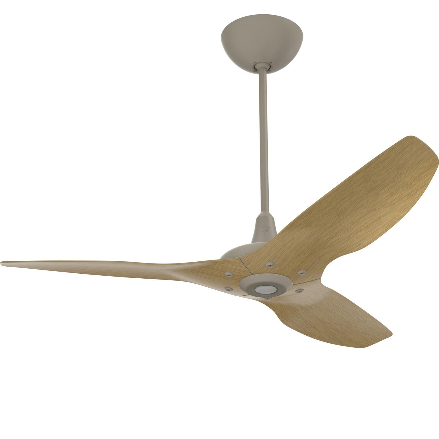 Big Ass Fans 52-Inch Haiku Ceiling Fan Universal Mount W/20-Inch Downrod in Satin Nickel/Caramel - MK-HK4-042506A470F504G10I20
