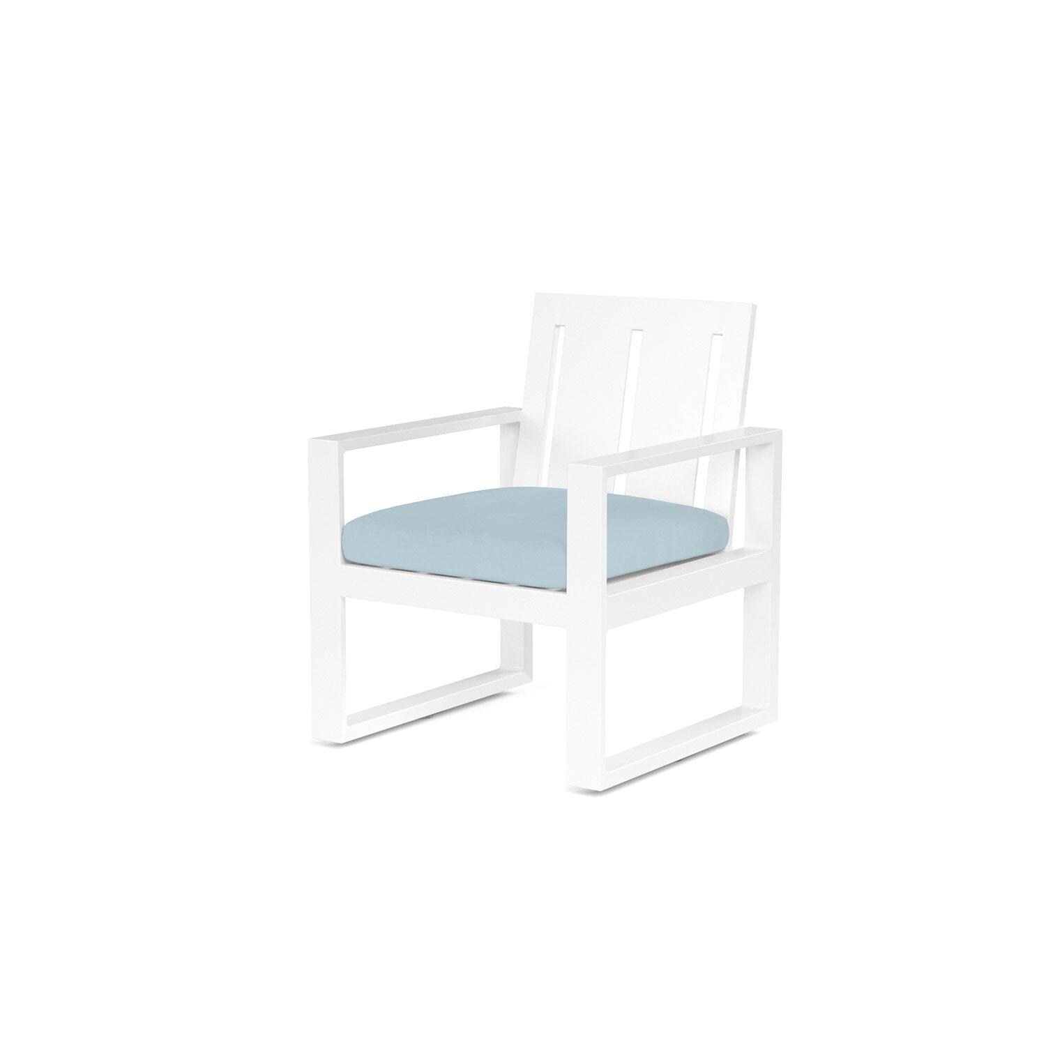 Newport Aluminum Dining Chair in Canvas Skyline w/ No Welt by Sunset West - Display - White Background thumbnail