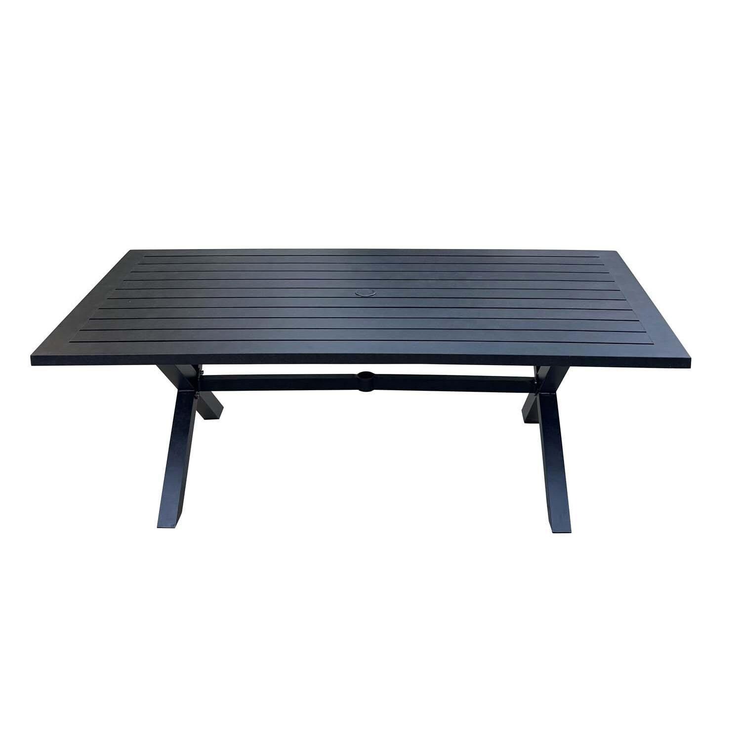 Palm Springs 88-in Antique Bronze Aluminum Dining Table by Darlee