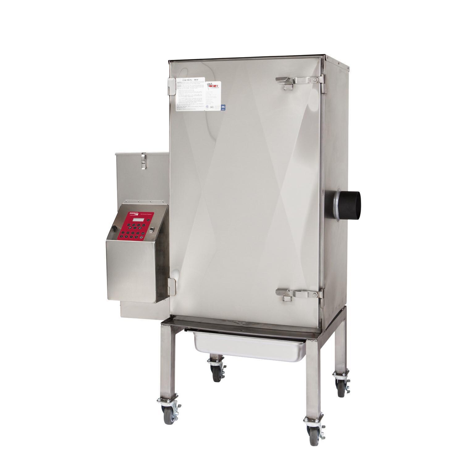 Cookshack FEC100 Fast Eddys By Cookshack Pellet BBQ Smoker - Angled View thumbnail