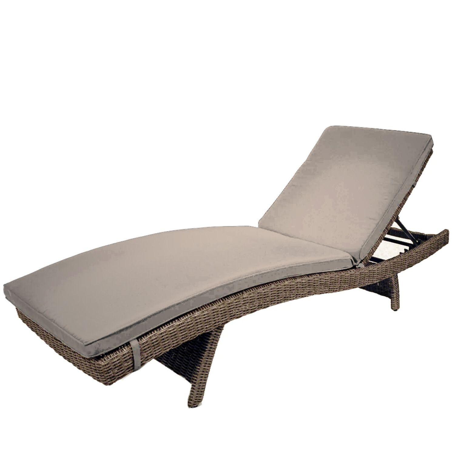 Palma Wicker Multi-Position Chaise Lounge in Cast Ash By KETTLER - Display - White Background thumbnail