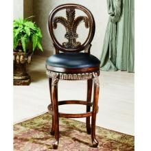 Hillsdale Fleur De Lis 31 Inch Swivel Bar Stool - Distressed Cherry - 62970 image