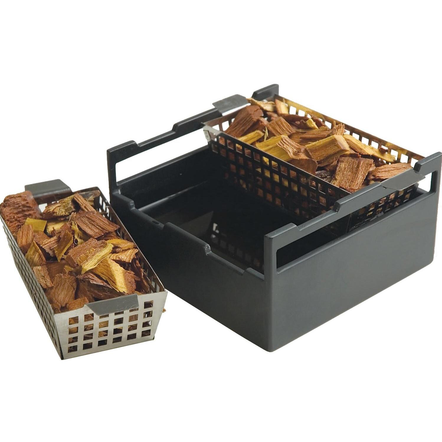 Steven Raichlen Wood Chip Double Soaker Set Removable Tray thumbnail