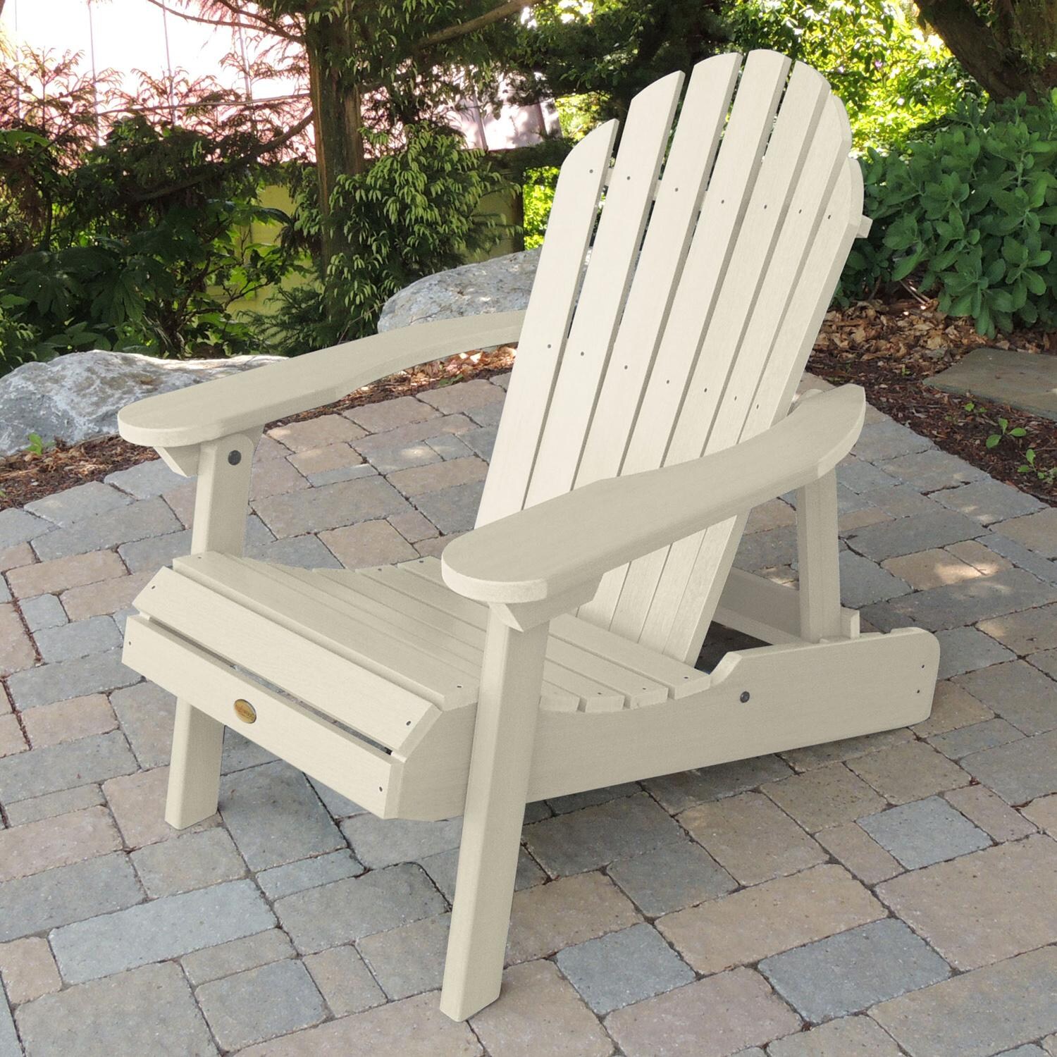 Lakeview Dream Bay Folding & Reclining Adirondack Chair - Whitewash - Lifestyle thumbnail